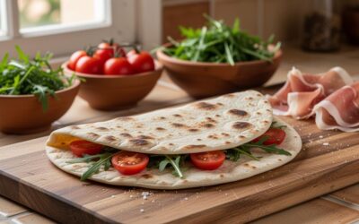 Découvrez la tradition culinaire italienne avec notre recette de piadina et les accords mets-vins préférés des célébrités